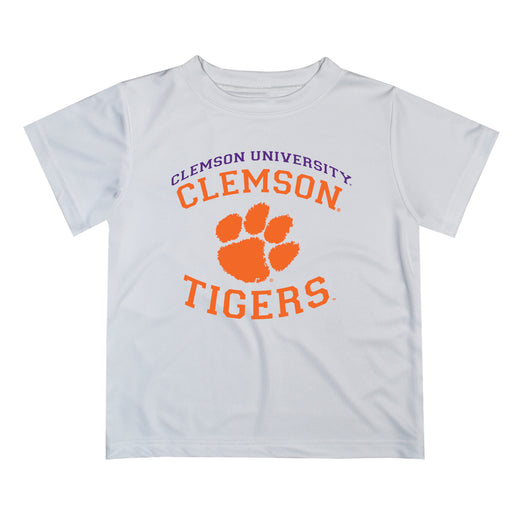 Clemson Tigers Vive La Fete Boys Game Day V1 White Short Sleeve Tee Shirt