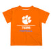 Clemson Tigers Vive La Fete Football V1 Orange Short Sleeve Tee Shirt