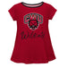 Central Washington Wildcats Vive La Fete Girls Game Day Short Sleeve Red Top with School Logo and Name - Vive La Fête - Online Apparel Store