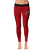 CWU Wildcats Vive La Fete Game Day Collegiate Logo on Thigh Red Women Yoga Leggings 2.5 Waist Tights" - Vive La Fête - Online Apparel Store