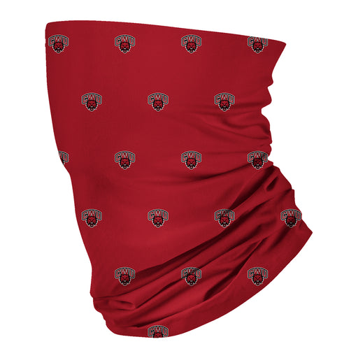 CWU Wildcats Vive La Fete All Over Logo Game Day Collegiate Face Cover Soft 4-Way Stretch Two Ply Neck Gaiter - Vive La Fête - Online Apparel Store
