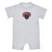 Central Washington Wildcats Embroidered White Knit Short Sleeve Boys Romper