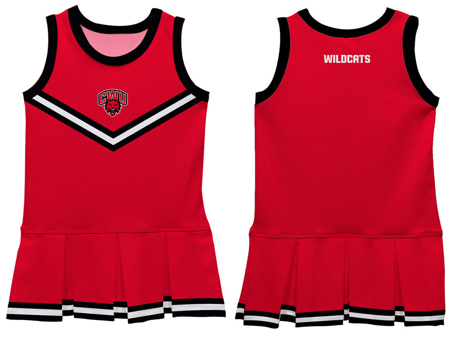 Central Washington Wildcats Vive La Fete Game Day Red Sleeveless Cheerleader Dress - Vive La Fête - Online Apparel Store