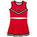 Central Washington Wildcats Vive La Fete Game Day Red Sleeveless Cheerleader Set