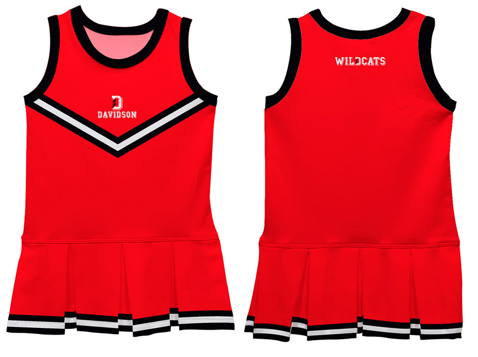 Davidson College Wildcats Vive La Fete Game Day Red Sleeveless Cheerleader Dress - Vive La Fête - Online Apparel Store