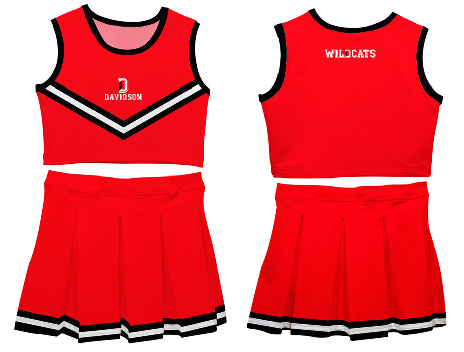 Davidson College Wildcats Vive La Fete Game Day Red Sleeveless Cheerleader Set - Vive La Fête - Online Apparel Store