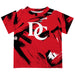 Davidson College Wildcats Vive La Fete Boys Game Day Red Short Sleeve Tee Paint Brush