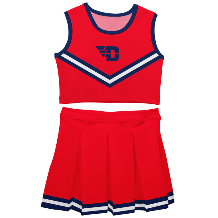 University of Dayton Flyers Vive La Fete Game Day Red Sleeveless Chearleader Set