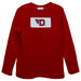 University of Dayton Flyers Smocked Red  Knit Long Sleeve Boys Tee Shirt
