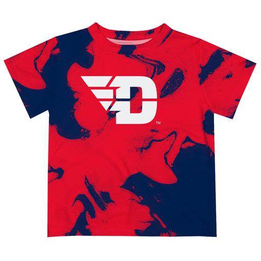 University of Dayton Flyers Vive La Fete Marble Boys Game Day Red Short Sleeve Tee