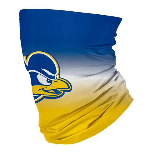 Delaware Blue Hens Vive La Fete Degrade Logo Game Day Collegiate Face Cover Soft 4 Way Stretch Neck Gaiter - Vive La Fête - Online Apparel Store