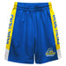 Delaware Blue Hens Vive La Fete Game Day Blue Stripes Boys Solid Yellow Athletic Mesh Short