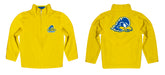 Delaware Blue Hens Vive La Fete Game Day Solid Yellow Quarter Zip Pullover Sleeves - Vive La Fête - Online Apparel Store