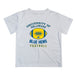 Delaware Blue Hens Vive La Fete Football V2 White Short Sleeve Tee Shirt