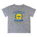 Delaware Blue Hens Vive La Fete Football V2 Heather Gray Short Sleeve Tee Shirt