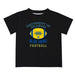 Delaware Blue Hens Vive La Fete Football V2 Black Short Sleeve Tee Shirt