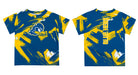 Delaware Blue Hens Vive La Fete Boys Game Day Blue Short Sleeve Tee Paint Brush - Vive La Fête - Online Apparel Store