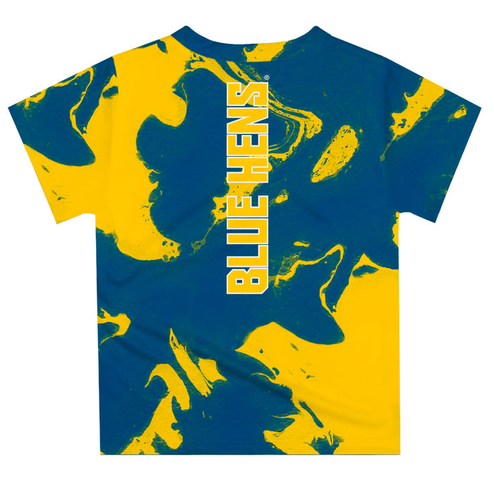 Delaware Blue Hens Vive La Fete Marble Boys Game Day Blue Short Sleeve Tee - Vive La Fête - Online Apparel Store