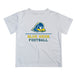 Delaware Blue Hens Vive La Fete Football V1 White Short Sleeve Tee Shirt