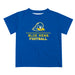 Delaware Blue Hens Vive La Fete Football V1 Blue Short Sleeve Tee Shirt