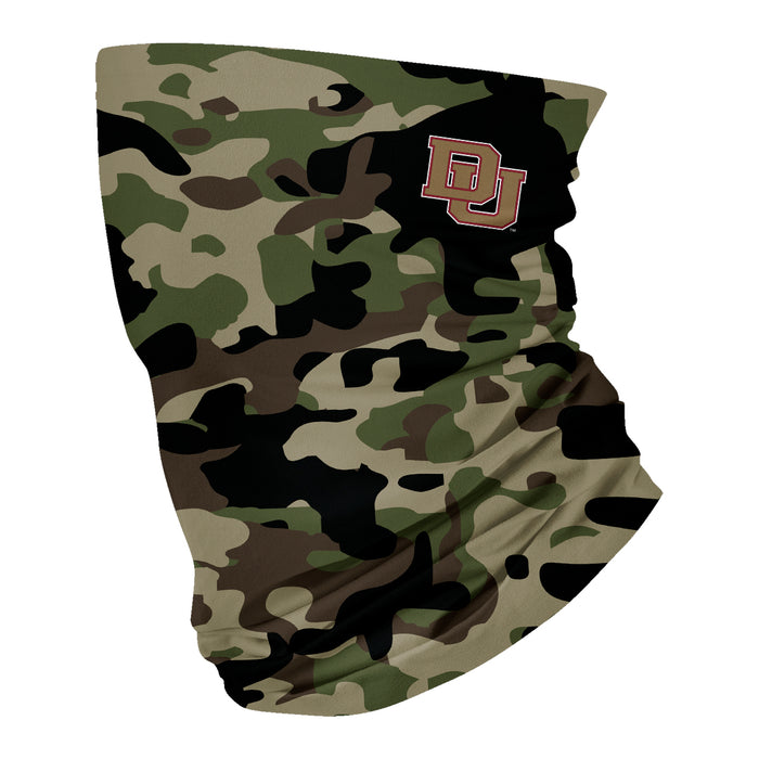 University of Denver Pioneers Neck Gaiter Camo Green - Vive La Fête - Online Apparel Store