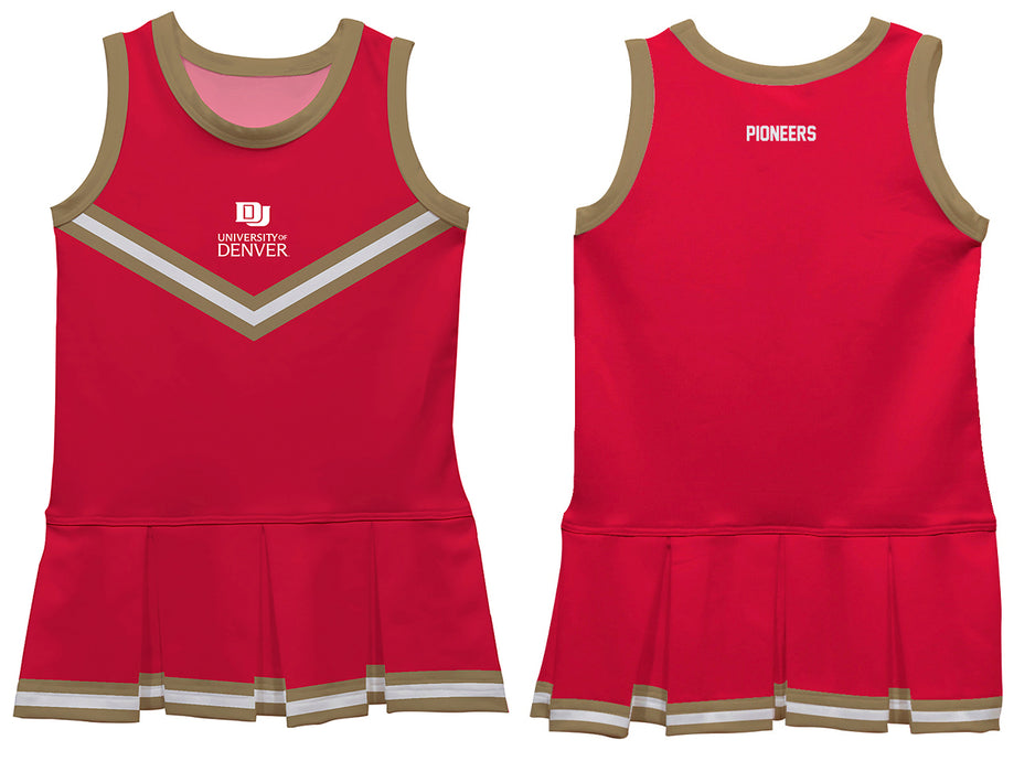 Denver Pioneers Vive La Fete Game Day Maroon Sleeveless Youth Cheerleader Dress - Vive La Fête - Online Apparel Store