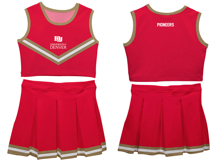Denver Pioneers Vive La Fete Game Day Maroon Sleeveless Cheerleader Set - Vive La Fête - Online Apparel Store
