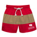 Denver Pioneers Vive La Fete Maroon Gold Stripes Swimtrunks V2