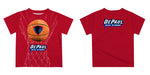 Depaul Blue Demons Original Dripping Basketball Red T-Shirt by Vive La Fete - Vive La Fête - Online Apparel Store