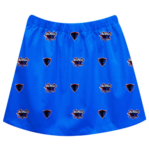 Depaul Blue Demons Skirt Blue All Over Logo - Vive La Fête - Online Apparel Store
