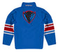Depaul Blue Demons Vive La Fete Game Day Blue Quarter Zip Pullover Stripes on Sleeves - Vive La Fête - Online Apparel Store