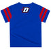 Depaul Blue Demons Vive La Fete Boys GameDay Blue Short Sleeve Tee with Stripes on Sleeves - Vive La Fête - Online Apparel Store