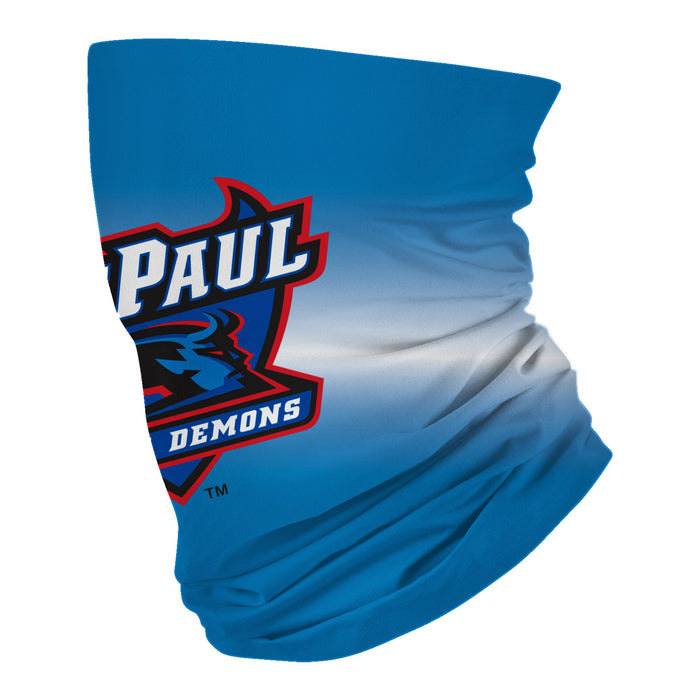 Depaul University Blue Demons Neck Gaiter Degrade Blue and White - Vive La Fête - Online Apparel Store