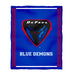 Depaul Blue Demons Vive La Fete Kids Game Day Blue Plush Soft Minky Blanket 36 x 48 Mascot