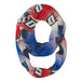 Depaul Blue Demons Vive La Fete All Over Logo Game Day Collegiate Women Ultra Soft Knit Infinity Scarf