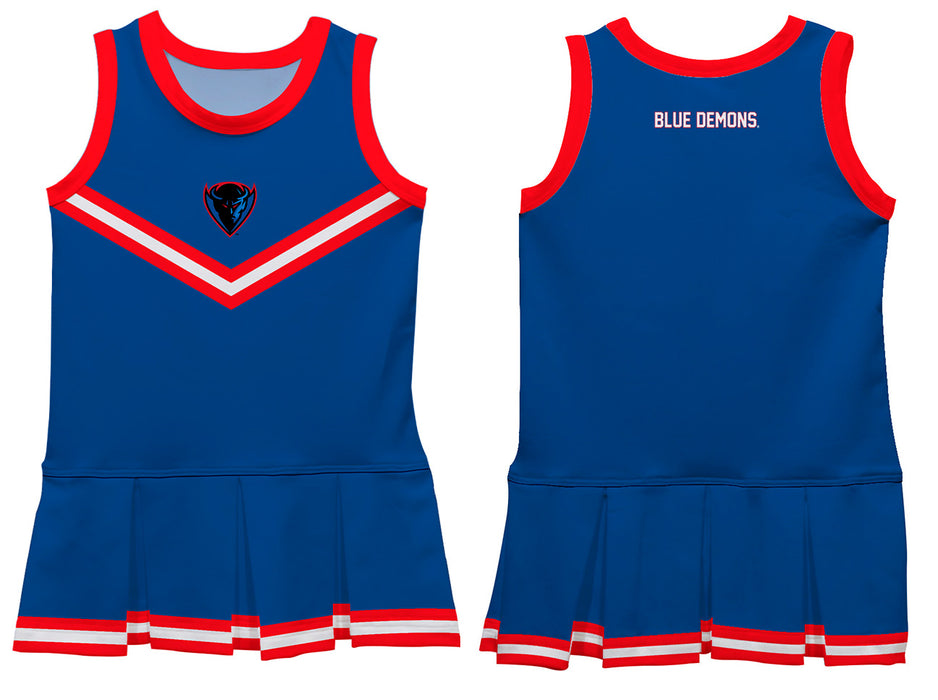Depaul Blue Demons Vive La Fete Game Day Blue Sleeveless Cheerleader Dress - Vive La Fête - Online Apparel Store