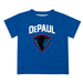 Depaul Blue Demons Vive La Fete Boys Game Day V2 Blue Short Sleeve Tee Shirt