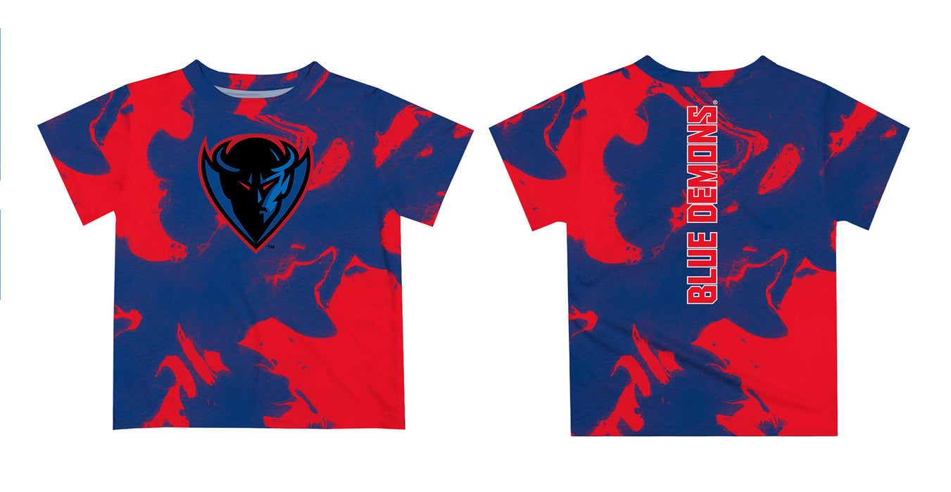 Depaul Blue Demons Vive La Fete Marble Boys Game Day Blue Short Sleeve Tee - Vive La Fête - Online Apparel Store