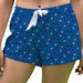Depaul Blue Demons Vive La Fete Game Day All Over Logo Women Blue Lounge Shorts