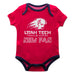 Utah Tech Trailblazers Vive La Fete Infant Game Day Red Short Sleeve Onesie New Fan Logo and Mascot Bodysuit
