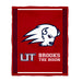 Utah Tech Trailblazers Vive La Fete Kids Game Day Red Plush Soft Minky Blanket 36 x 48 Mascot