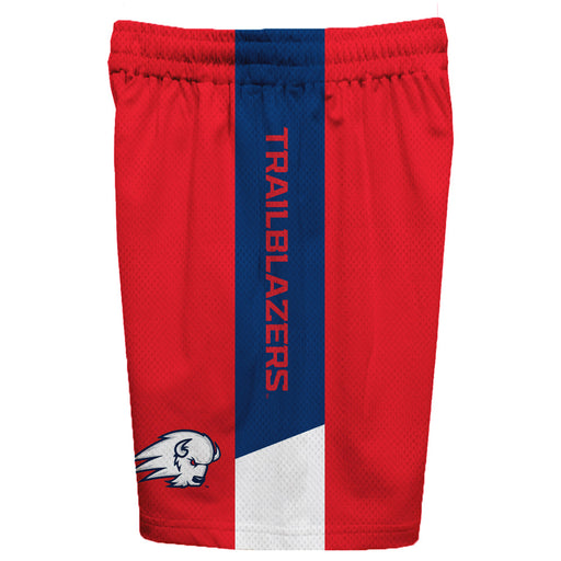 Utah Tech Trailblazers Vive La Fete Game Day Red Stripes Boys Solid Blue Athletic Mesh Short - Vive La Fête - Online Apparel Store