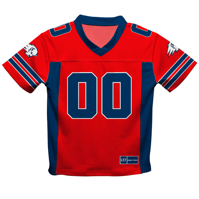 Utah Tech University Trailblazers Vive La Fete Game Day Red Boys Fashion Football T-Shirt