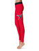 Delaware State Hornets Vive La Fete Game Day Collegiate Logo on Thigh Red Women Yoga Leggings 2.5 Waist Tights - Vive La Fête - Online Apparel Store