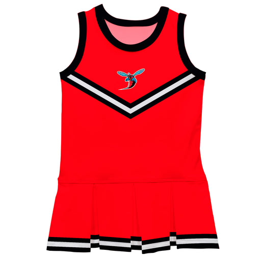 Delaware State Hornets Vive La Fete Game Day Red Sleeveless Cheerleader Dress