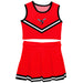 Delaware State Hornets Vive La Fete Game Day Red Sleeveless Cheerleader Set