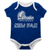 Drake University Bulldogs Vive La Fete Infant Game Day Blue Short Sleeve Onesie New Fan Logo and Mascot Bodysuit - Vive La Fête - Online Apparel Store