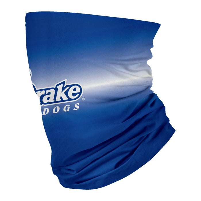 Drake University Bulldogs  Vive La Fete Degrade Logo Game Day Collegiate Face Cover Soft 4-Way Stretch Neck Gaiter - Vive La Fête - Online Apparel Store