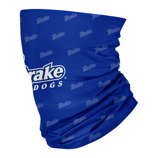 Drake University Bulldogs Vive La Fete All Over Logo Game Day  Collegiate Face Cover Soft 4-Way Stretch Neck Gaiter - Vive La Fête - Online Apparel Store