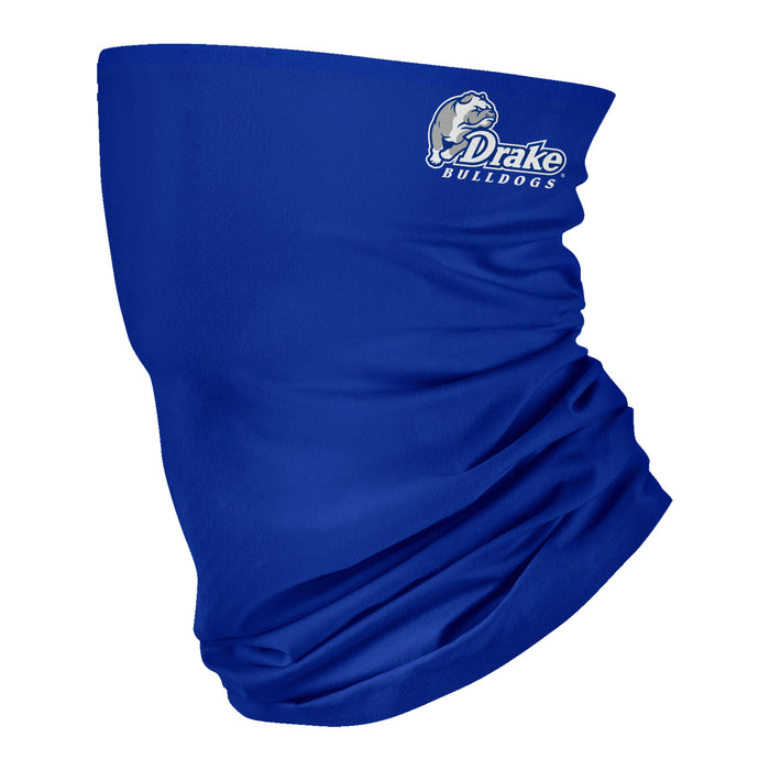 Drake University Bulldogs Vive La Fete Blue Game Day Collegiate Logo Face Cover Soft  Four Way Stretch Neck Gaiter - Vive La Fête - Online Apparel Store